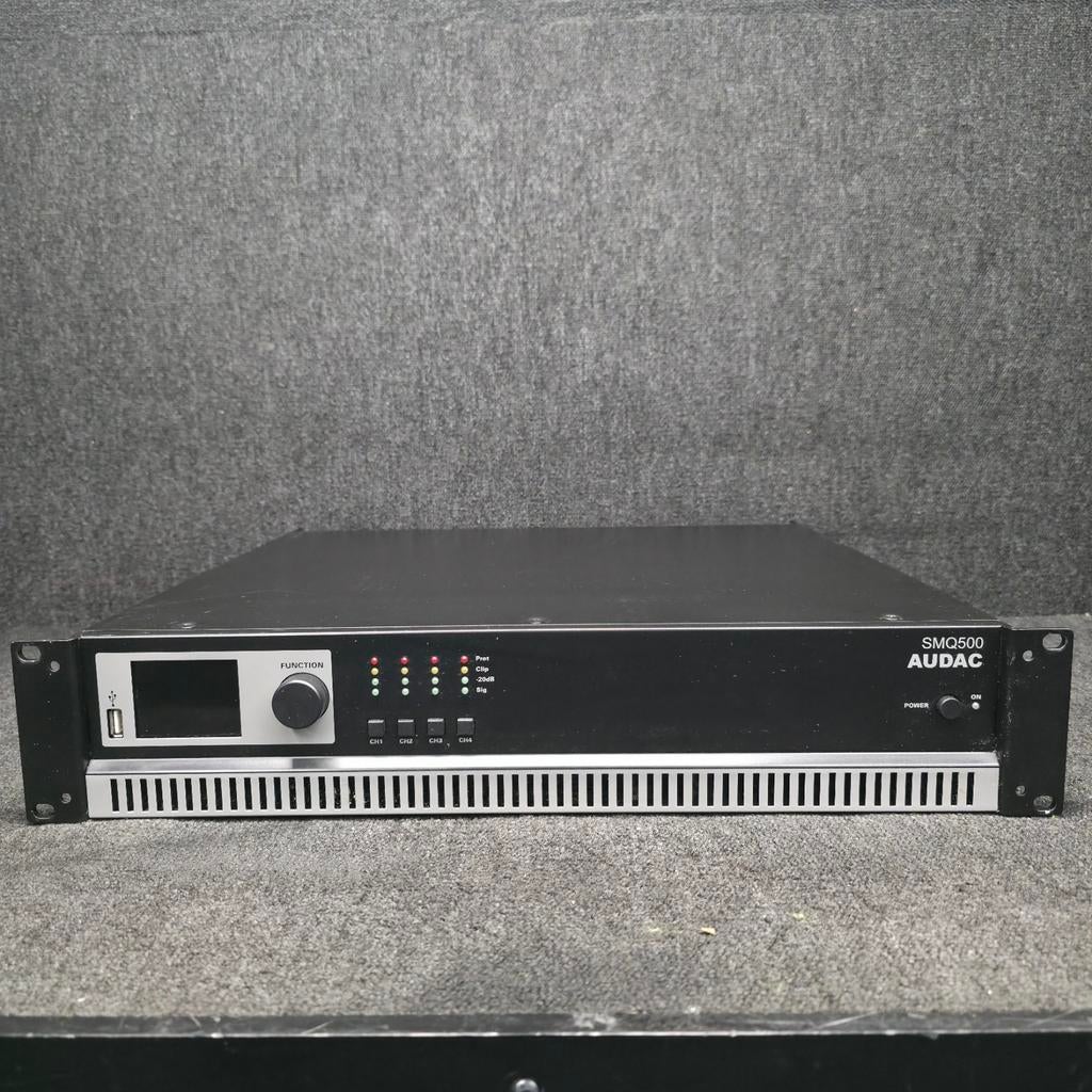 AUDAC SMQ500 versterker 4 x 500 watt met DSP, Muziek en Instrumenten, Versterkers | Keyboard, Monitor en PA, Ophalen