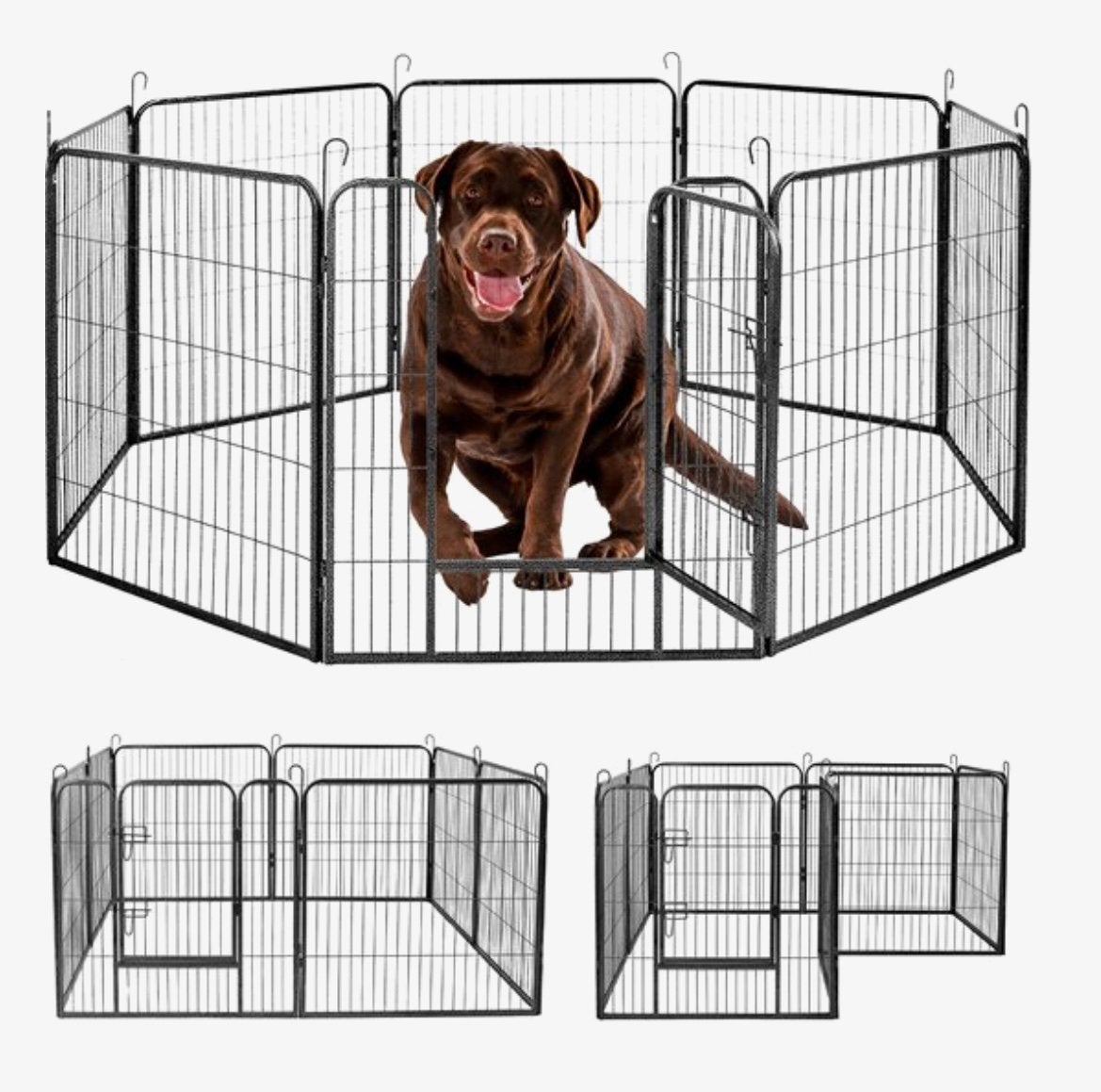 Puppyren – Hondenren – 8 Panelen – 60 cm hoog, Dieren en Toebehoren, Ophalen, 110 cm of meer, Minder dan 65 cm, Hondenhok