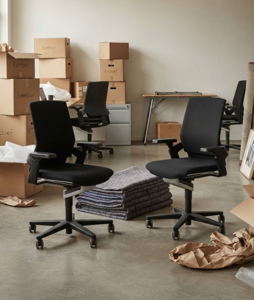 ergonomische bureaustoel wilkahn, Enlèvement, Noir, Chaise de bureau