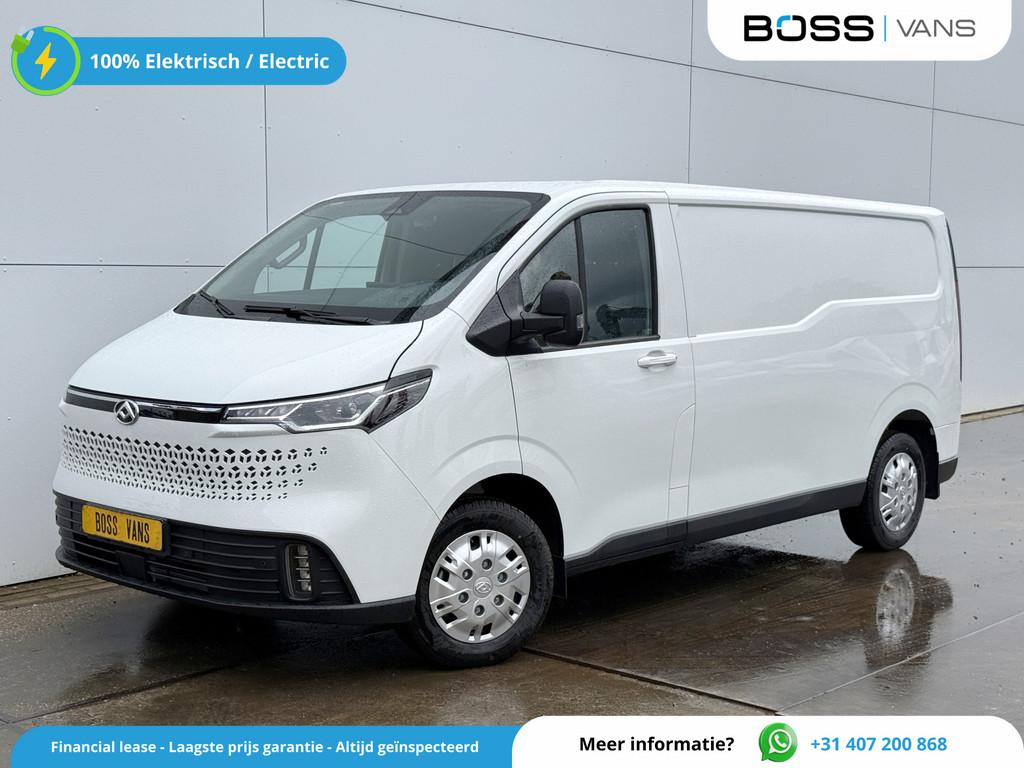 Maxus eDeliver 7 77 kWh 450km WLTP L2H1 204PK LED Climate Co, Auto's, Bestelwagens en Lichte vracht, Stof, Maxus, Wit, 77 kWh