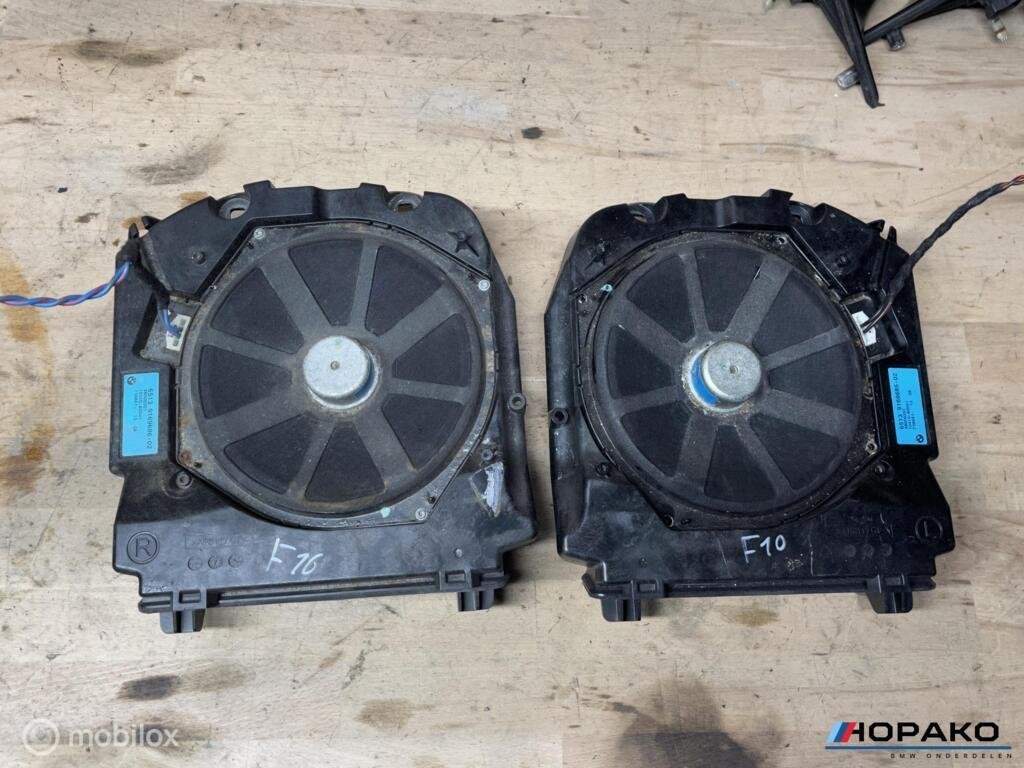Subwoofer set BMW F10 F11 F06 F12 F13 hifi 6513916968502, Gebruikt, Einsteinlaan 5 rijswijk, Bmw, Ophalen of Verzenden