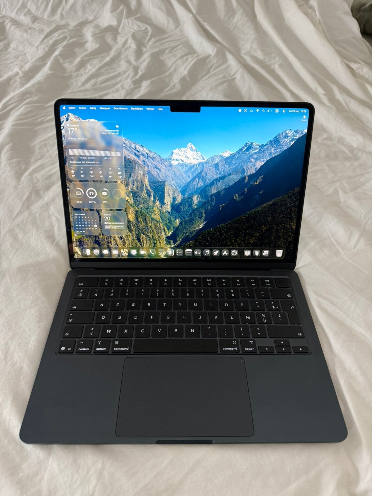 MacBook Air M5 13” 16GB 512GB – 100% batterij – Nieuwstaat, 13 pouces, 512 GB, Comme neuf, 4 Ghz ou plus