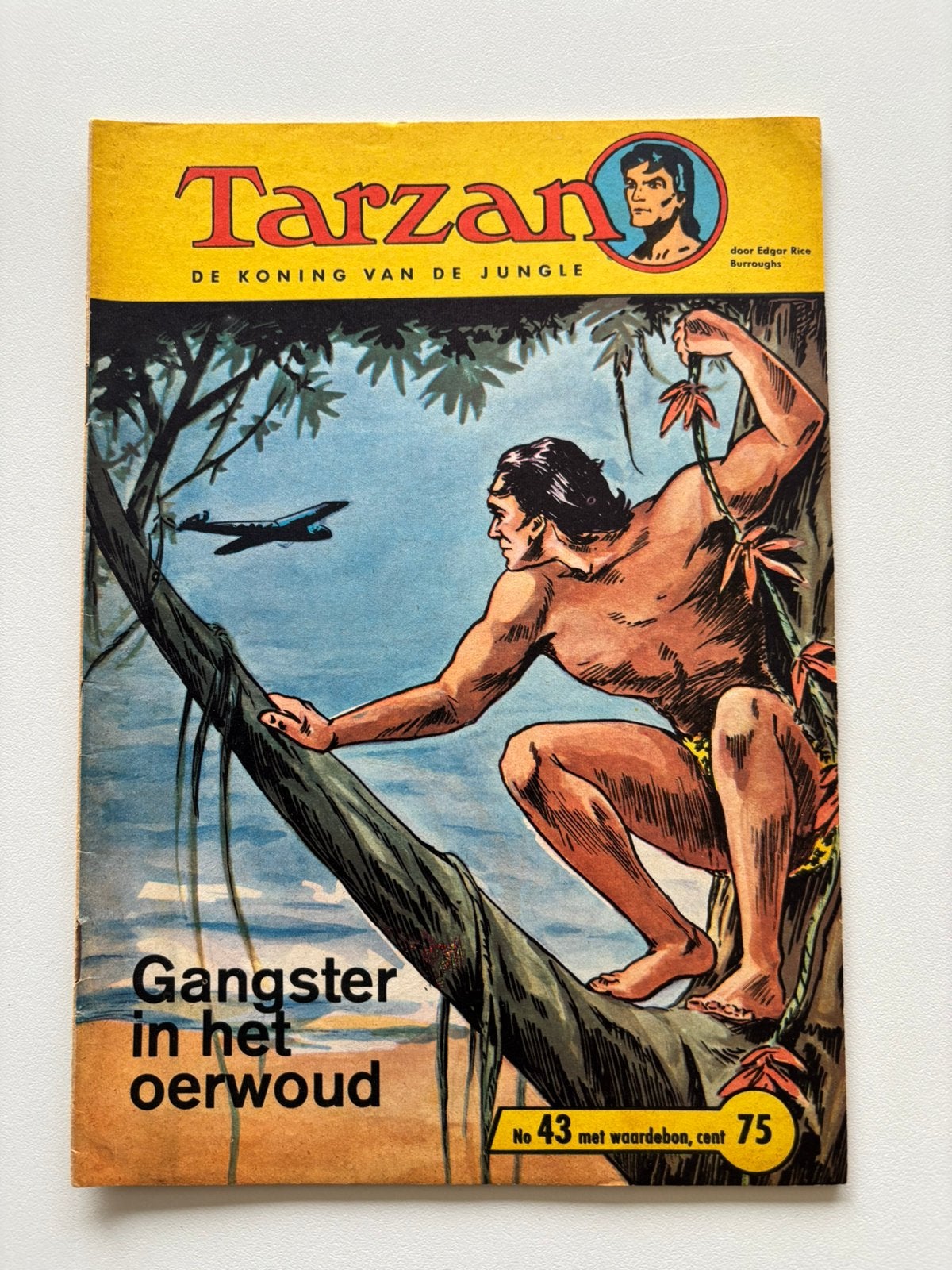 Tarzan strip nr 43 Gangster in het oerwoud. In zwart wit !, Boeken, Eén comic, Ophalen, Zo goed als nieuw