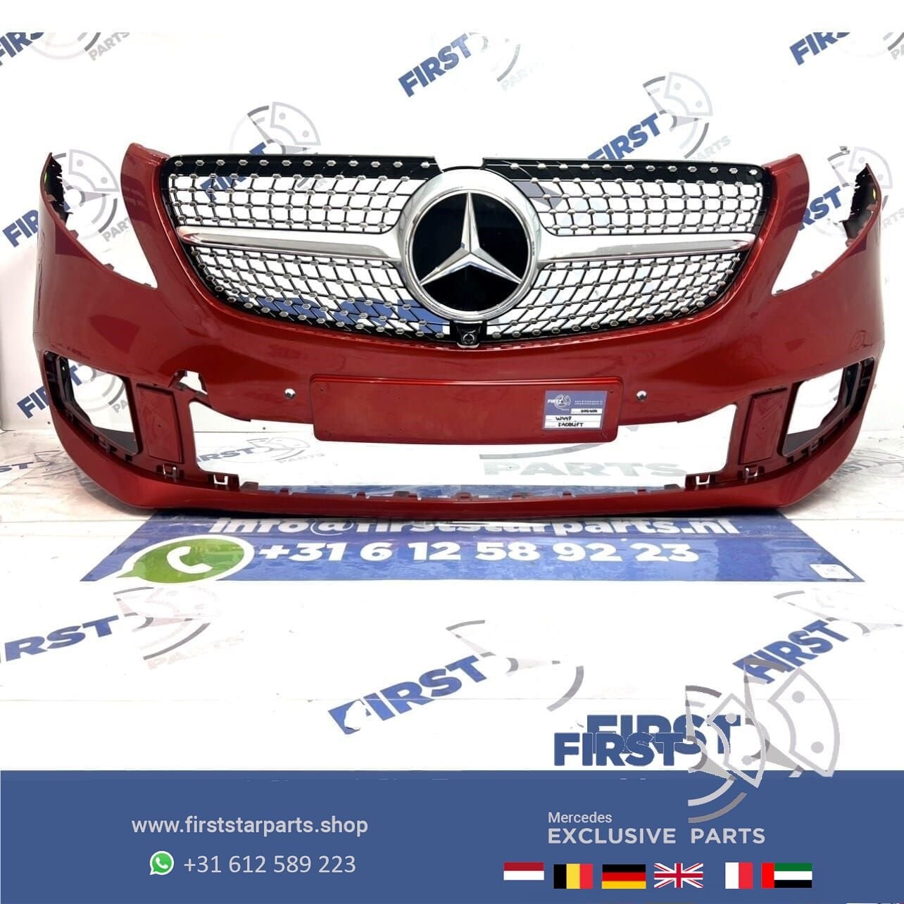 W447 BUMPER A4478856000 V KLASSE FACELIFT VOORBUMPER + DIAMO, Utilisé, -, Avant, -