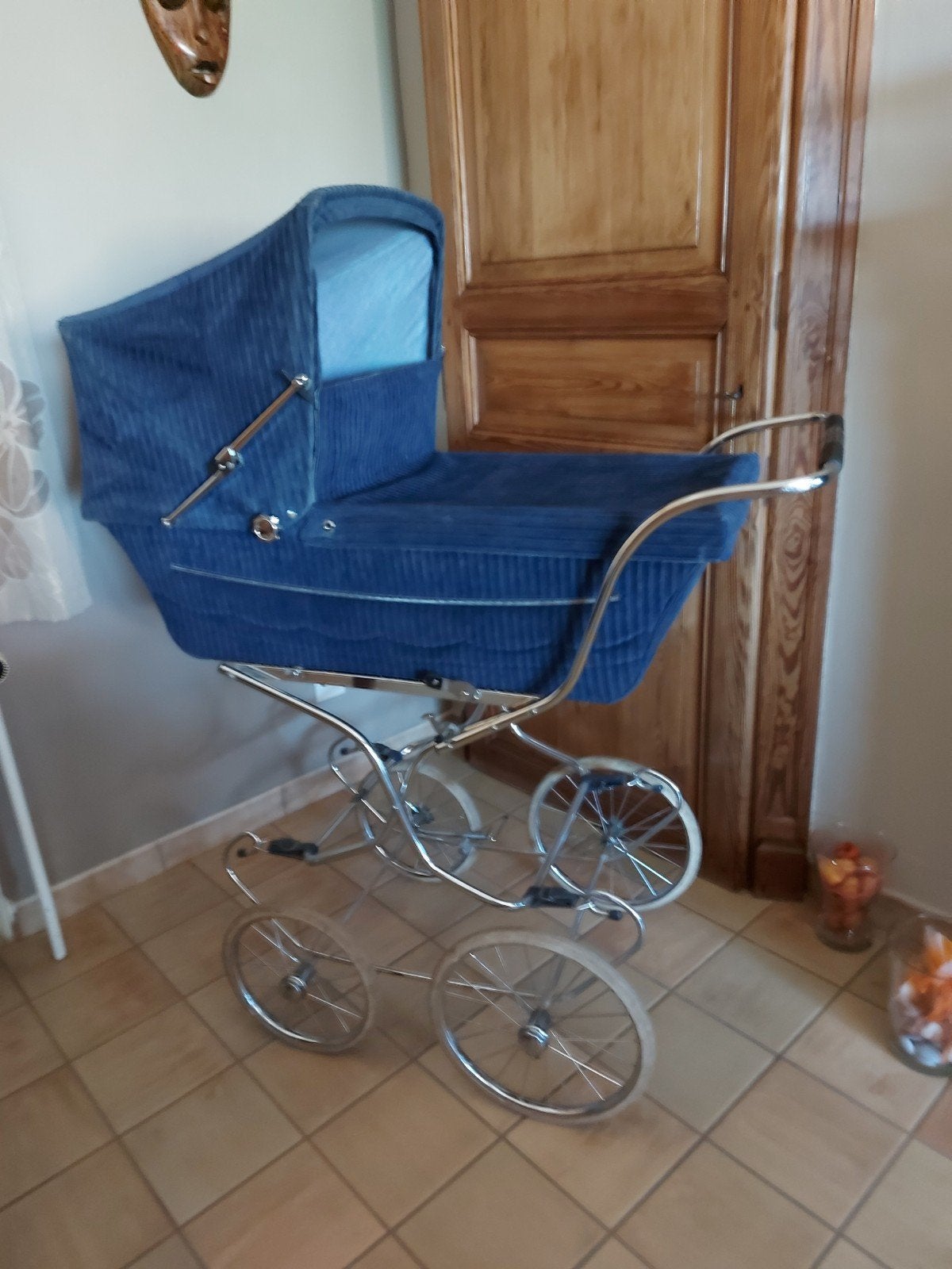 Landau poussette vintage, marque Pericles., Zo goed als nieuw, Combiwagen, Met reiswieg, Ophalen