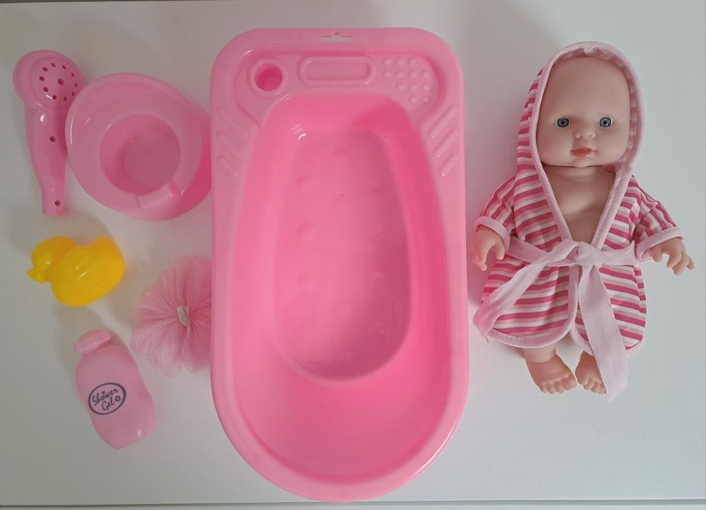 Poppenset met bad, Ophalen