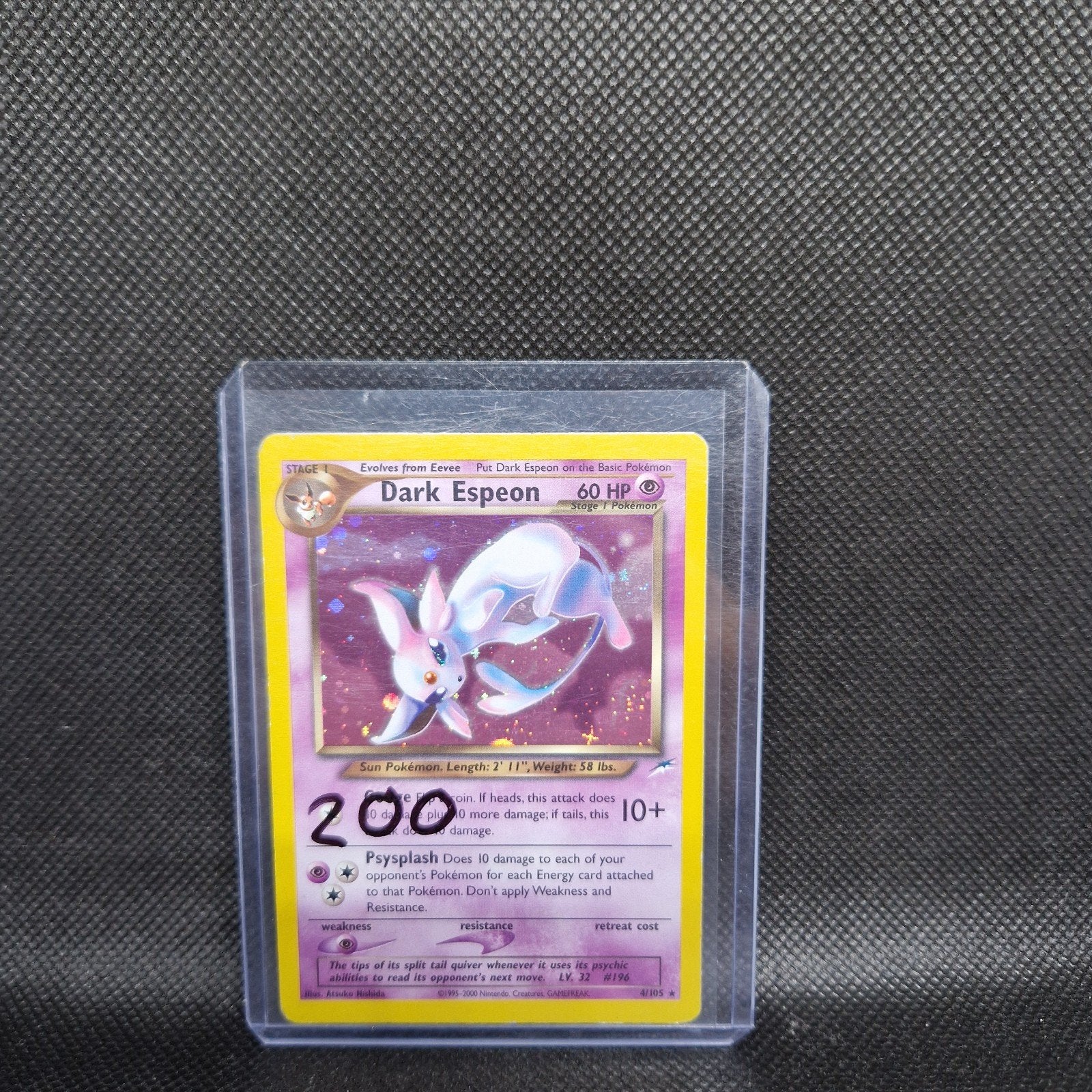 Dark Espeon Neo Destiny, Hobby & Loisirs créatifs, Jeux de cartes à collectionner | Pokémon, Enlèvement ou Envoi