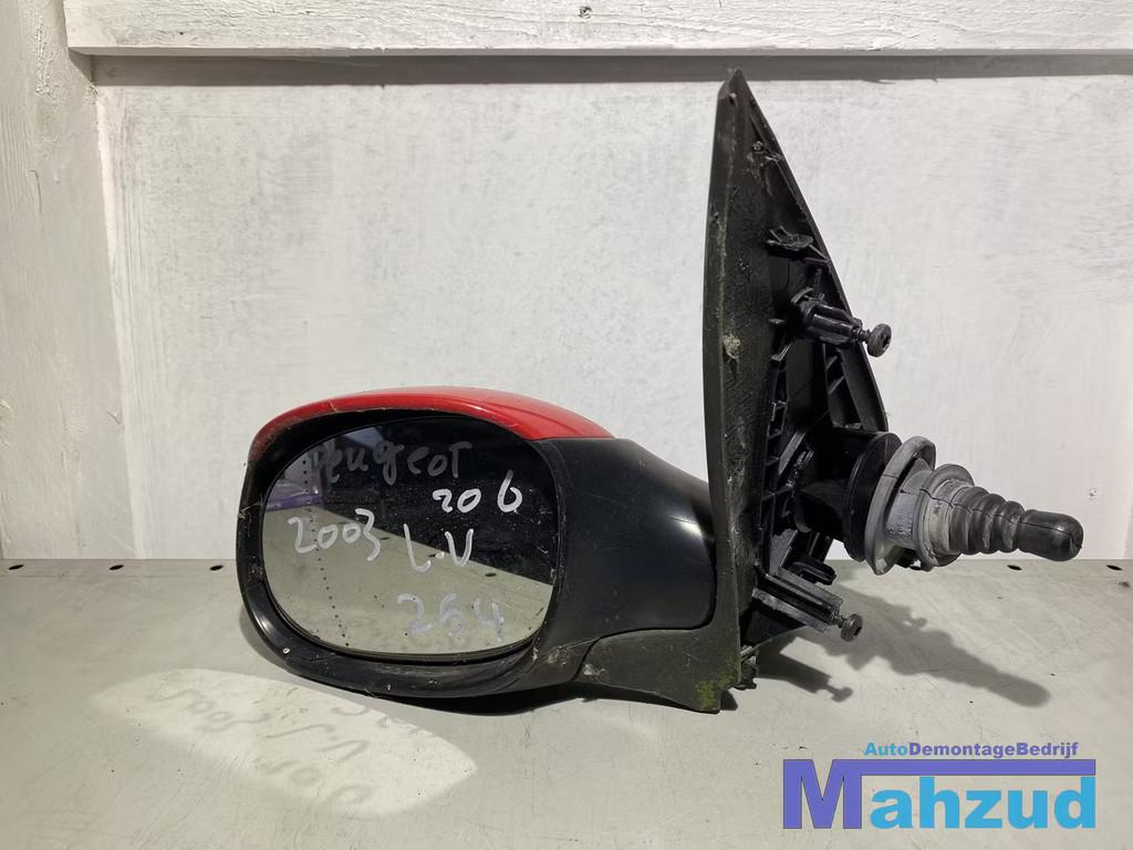 PEUGEOT 206 SW Rood KKN Links spiegel buitenspiegel 2002-200, Auto-onderdelen, Taurusavenue 1
2132 LS  Hoofddorp, NL, Gebruikt