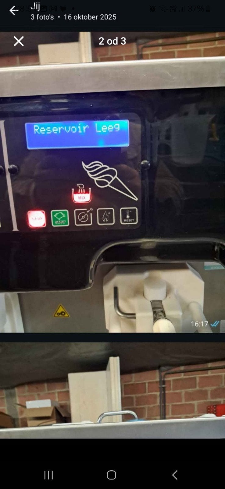 Milkshake à la crème glacée molle Carpagiani, Enlèvement