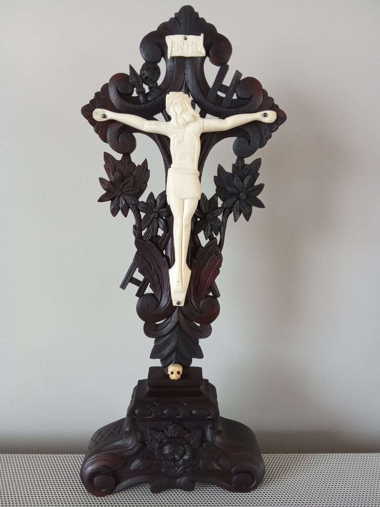 Kruis met corpus Christi in been., Verzamelen, Religie, Ophalen of Verzenden, Gebruikt, Christendom | Katholiek