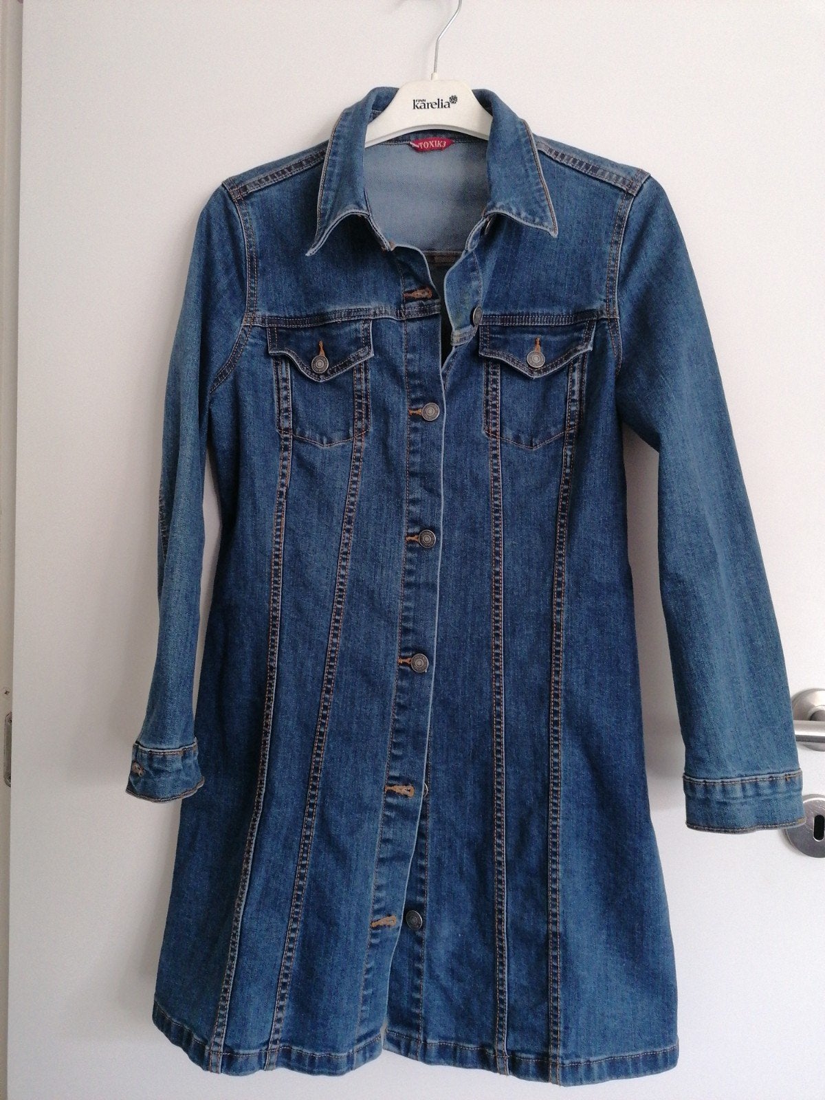 Stretch denimjurk TOXIK3 maat M, TOKIX3, Ophalen, Zo goed als nieuw, Blauw