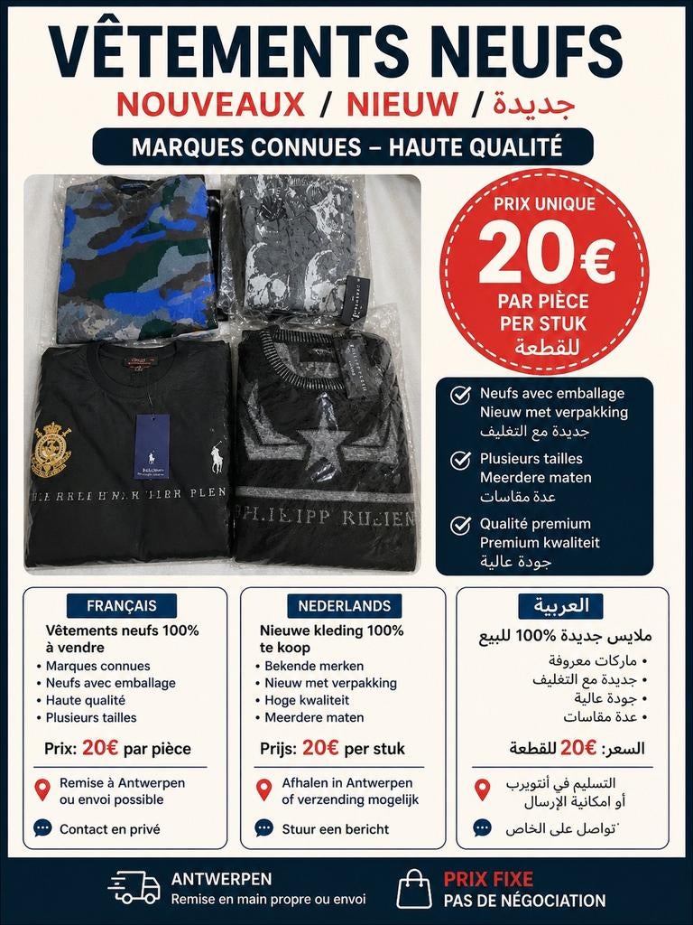 lles 20€ / Tout à 20€ / Alles 20€ per stuk", Enlèvement ou Envoi