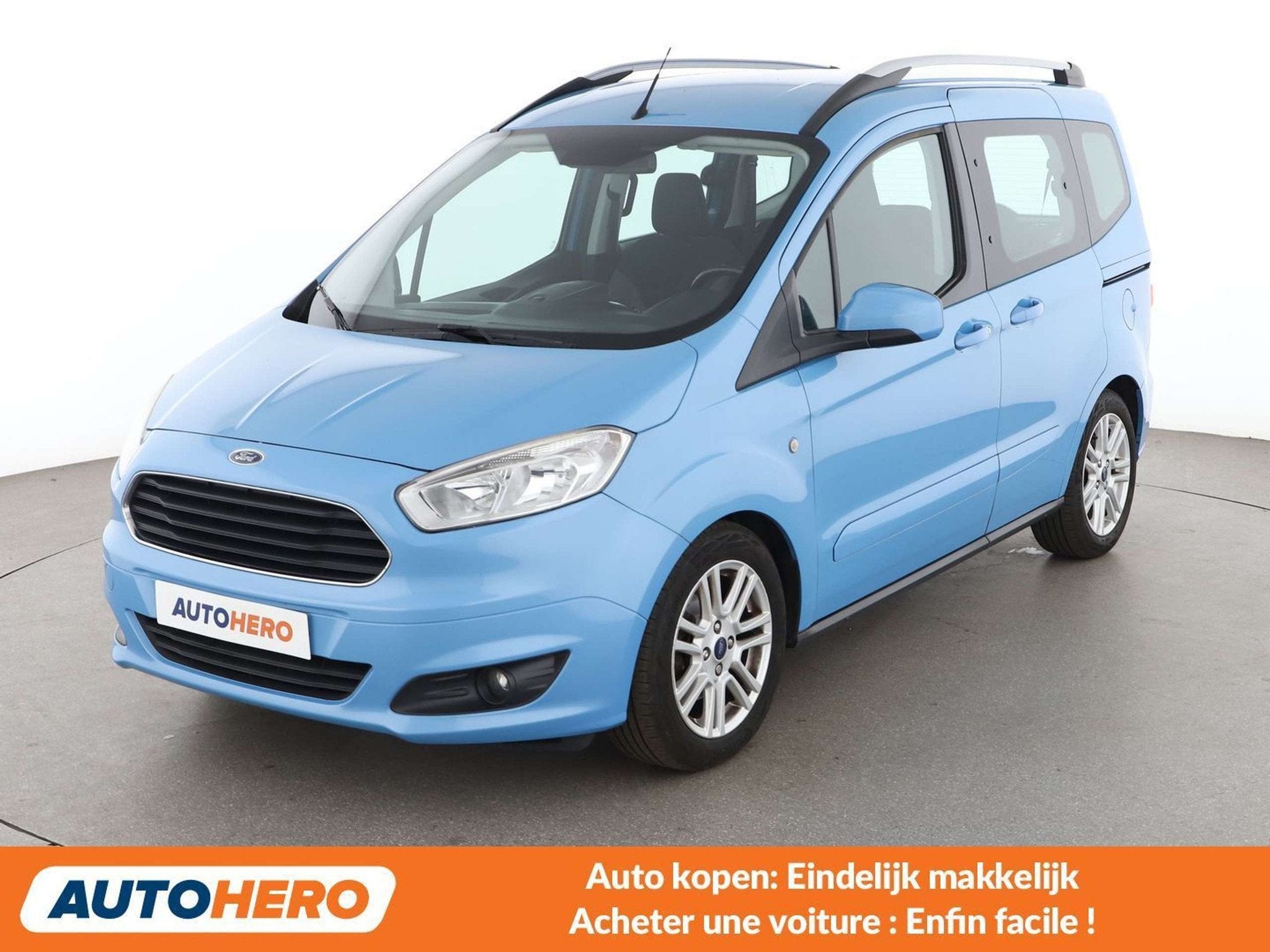 Ford Tourneo 1.5 TDCi Titanium (bj 2017), Auto's, Stof, 95 pk, Blauw, 5 deurs