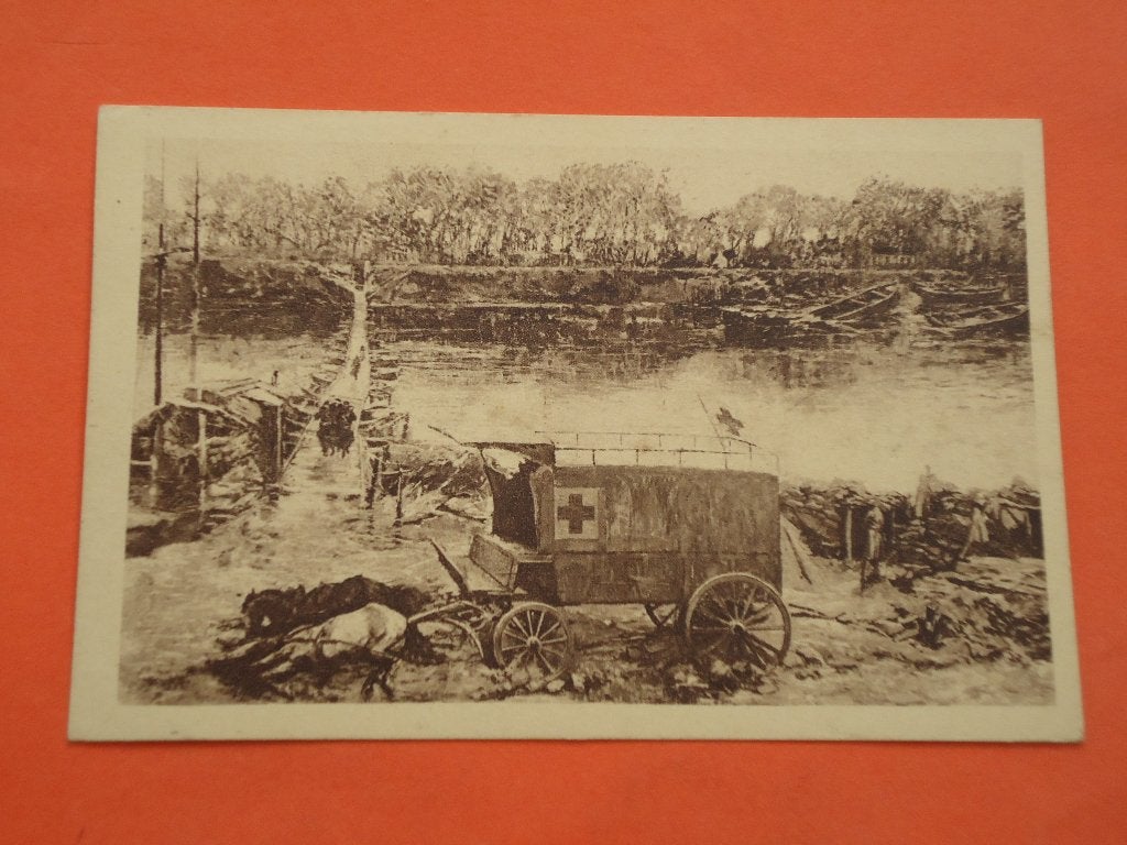 Oorlog 1914 - 1918   Nieuwpoort Le chenal et l'ambulance, Ophalen of Verzenden, 1920 tot 1940, Ongelopen, West-Vlaanderen