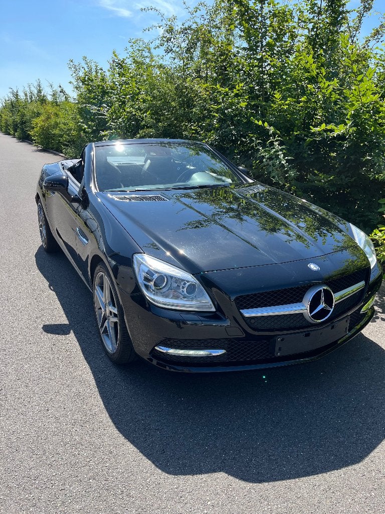 Mercedes slk 200, Auto's, Mercedes-Benz, Euro 5, 4 cilinders, Cabriolet, Zwart