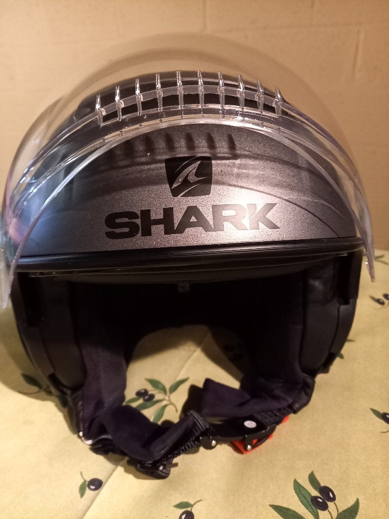 Casque Jet Shark taille M comme neuf, Ophalen, M, Jethelm, Shark