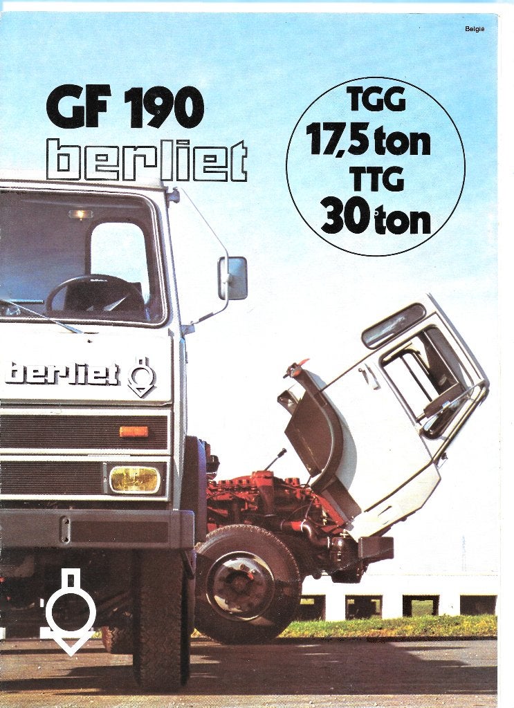 BERLIET GR/GF 190, Boeken, Ophalen of Verzenden, Zo goed als nieuw, Overige merken