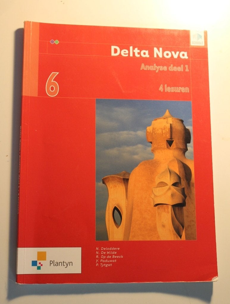 Delta Nova 6 Analyse deel 1 (4 lesuren), Boeken, Ophalen of Verzenden, Zo goed als nieuw, Wiskunde A, N. Deloddere