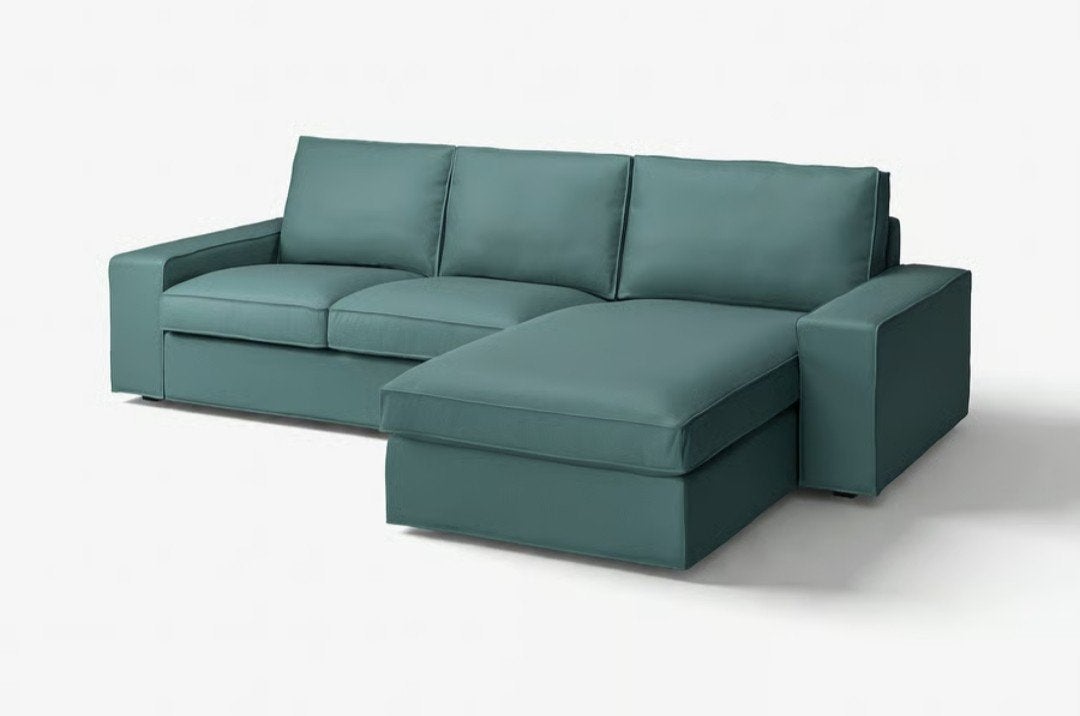 IKEA KIVIK 3-zitsbank met chaise longue, Ophalen, Nieuw, Groen