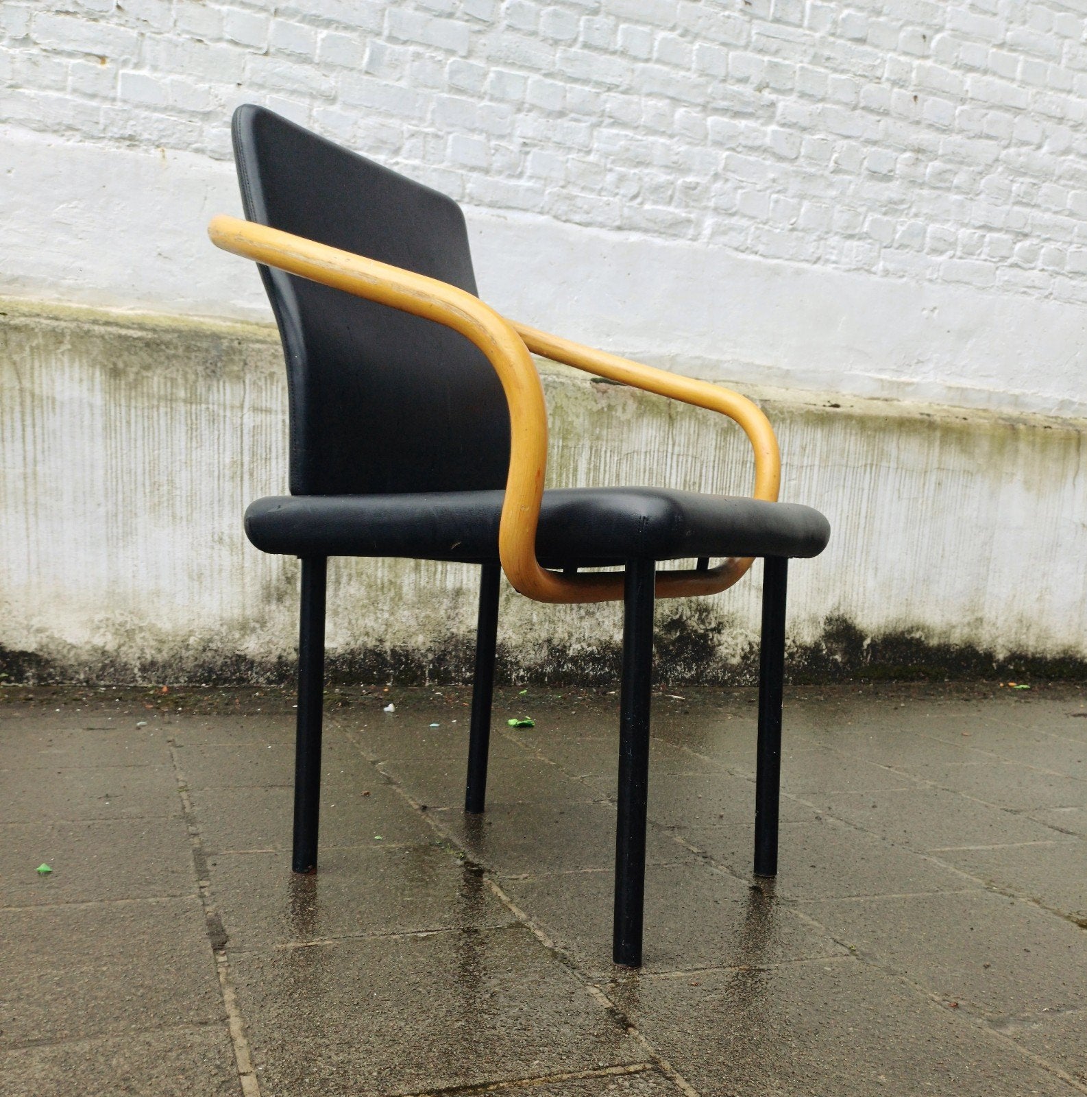 Chaise Mandarin d'Ettore Sottsass pour  Knoll, Maison & Meubles, Chaises, Enlèvement, Utilisé, Une, Noir