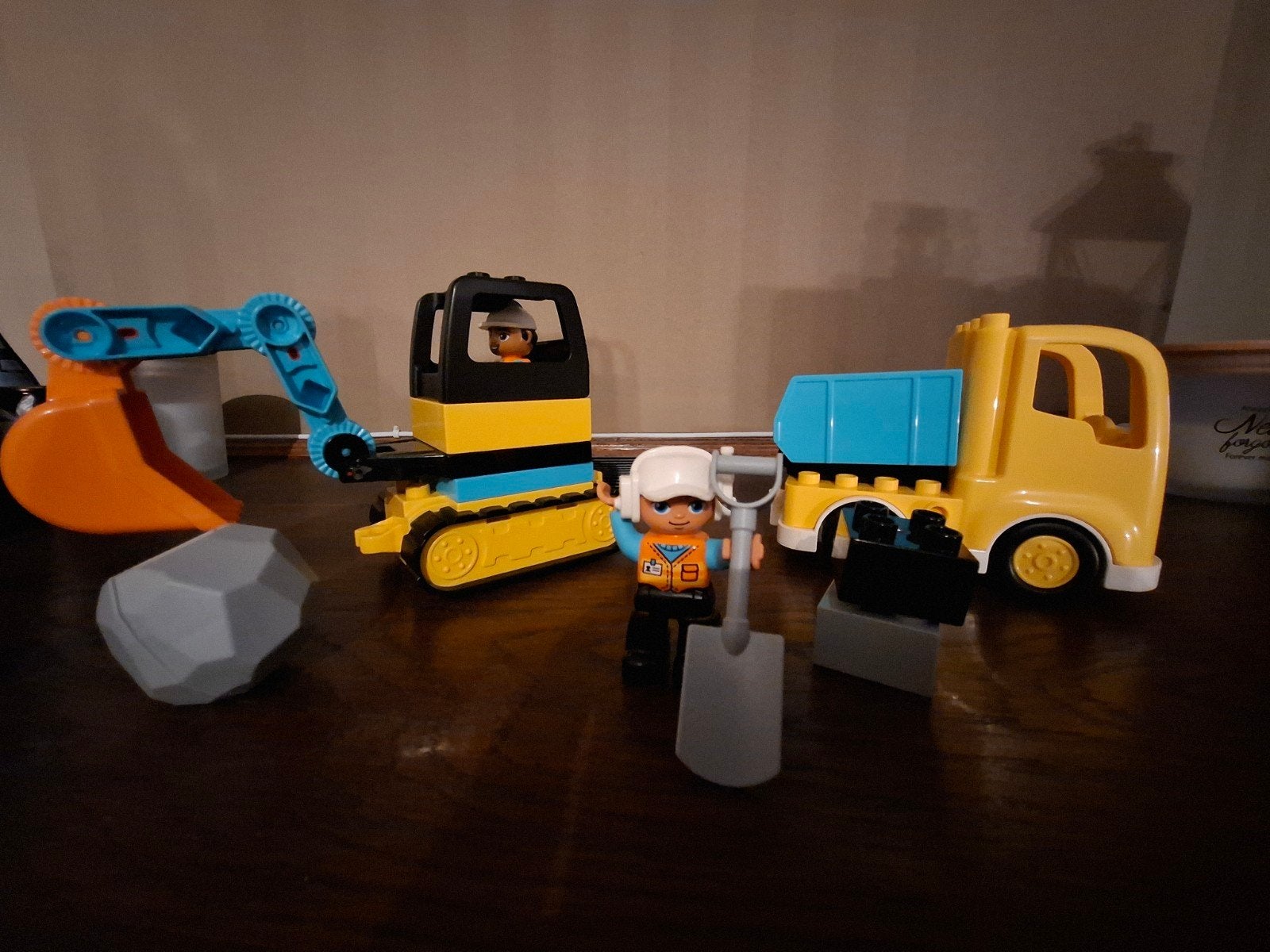 lego duplo BULLDOZER, Ophalen, Compleet, Duplo