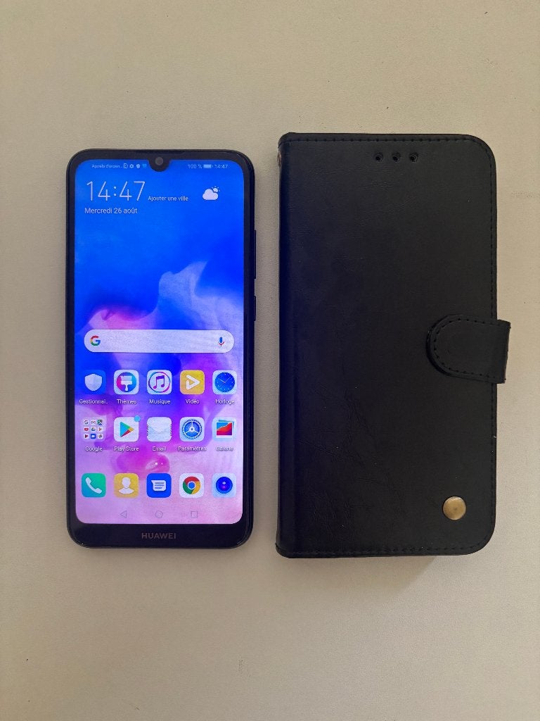 Smartphone Huawei Y6 + Pochette, Télécoms, Téléphonie mobile | Huawei, Enlèvement ou Envoi, Utilisé, Sans abonnement, Sans simlock
