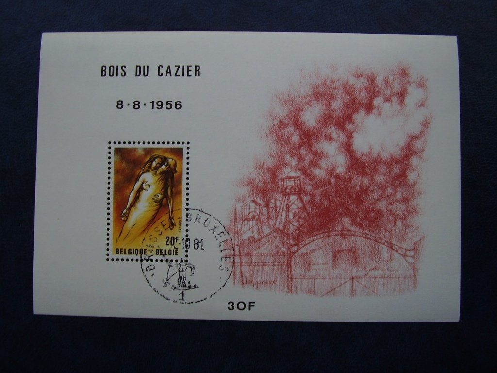 Blok 57 gestempeld - Bois du Casier - G105, Enlèvement ou Envoi, Affranchi, Oblitéré