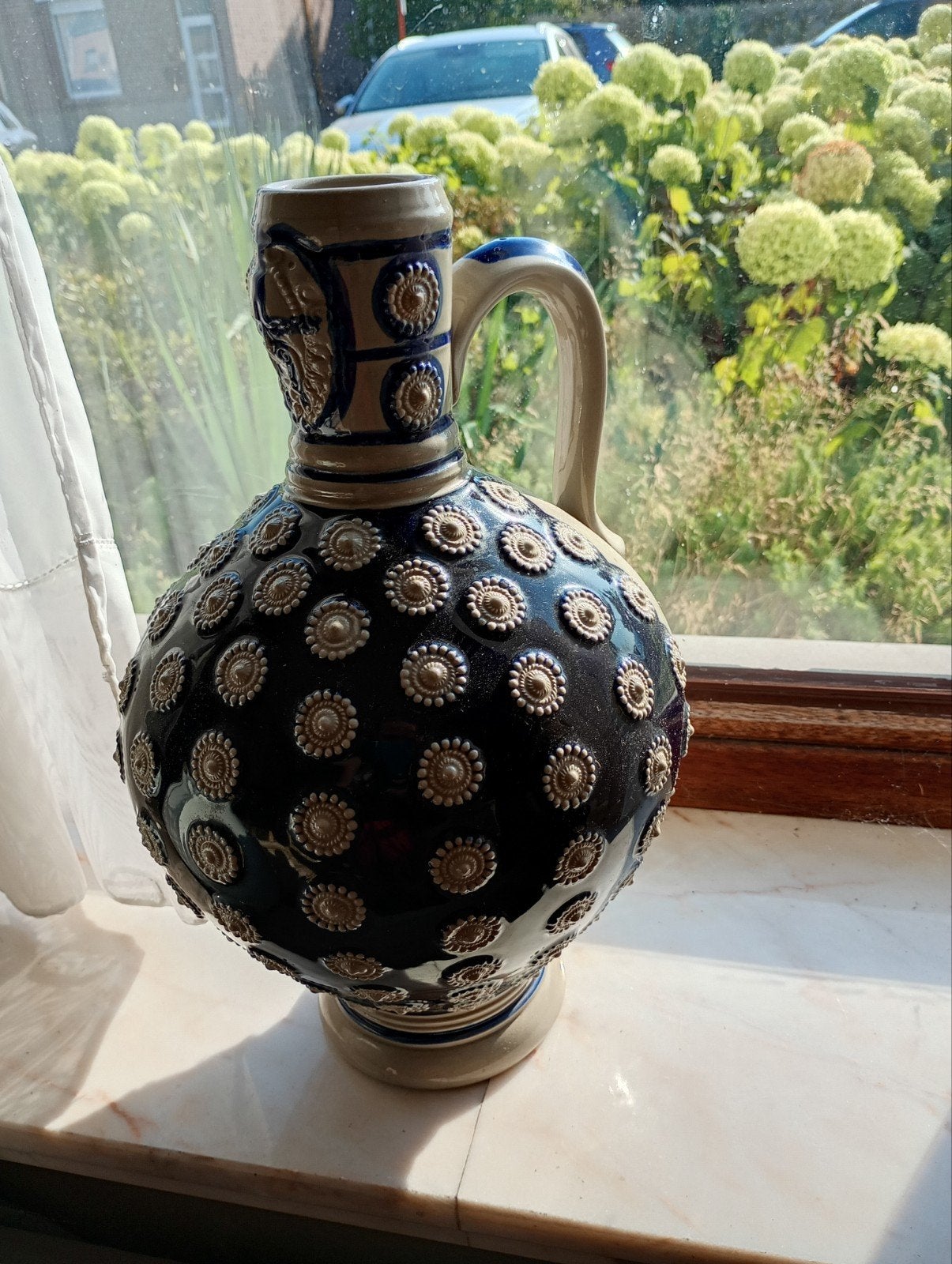 très belle carafe vintage, Enlèvement, Bleu