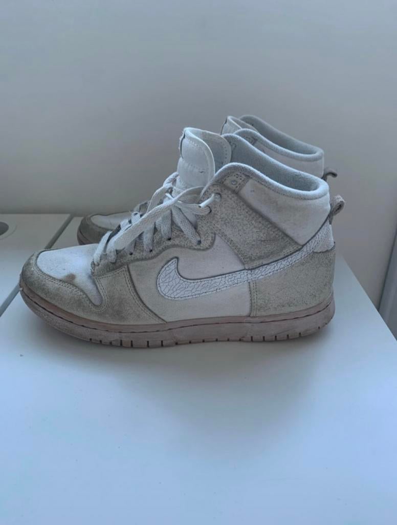 Nike dunk hoog maat 41, Ophalen, Wit, Sneakers, Gedragen