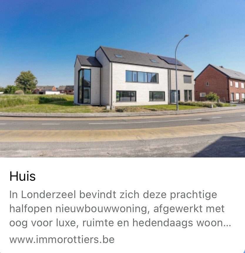 Maison neuve à Londerzeel, Immo, Huizen en Appartementen te koop, 500 tot 1000 m², 3 kamers, 260 m², Woning met bedrijfsruimte