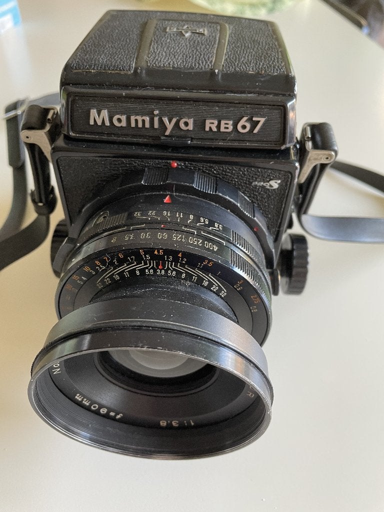 Mamiya RB67 Pro S, Audio, Tv en Foto, Fotocamera's Analoog, Ophalen, Gebruikt, Spiegelreflex, Overige Merken