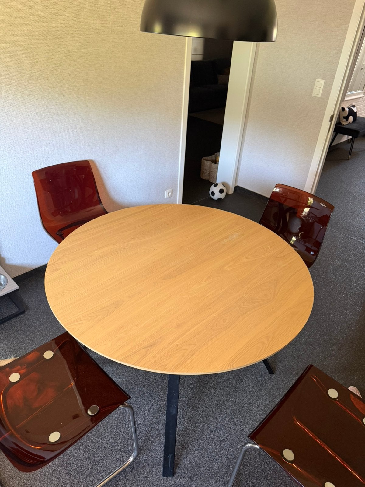 Ronde keukentafel  te koop, Ophalen, Gebruikt, Rond, Vier personen