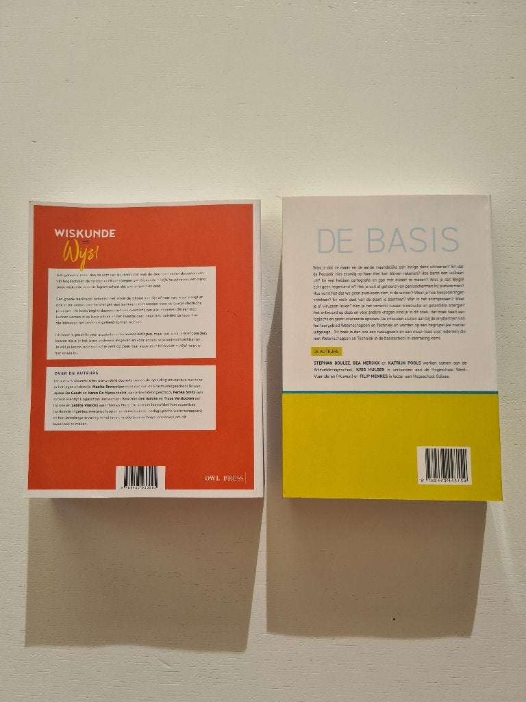 Livres : professeur de première année - Université Artevelde, Enlèvement, Neuf, Enseignement supérieur professionnel