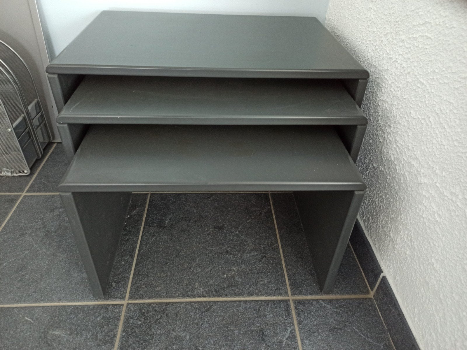 3 bijzet tafels grijs, Enlèvement