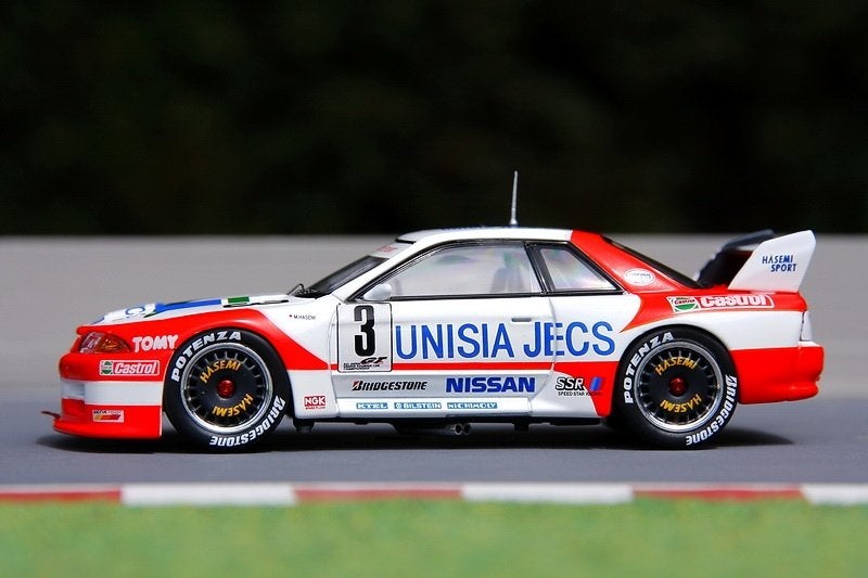 Nissan Skyline R32 GT-R UNISIA JECS #3 1994 Ebbro 1:43e, Ophalen of Verzenden, Zo goed als nieuw, Auto