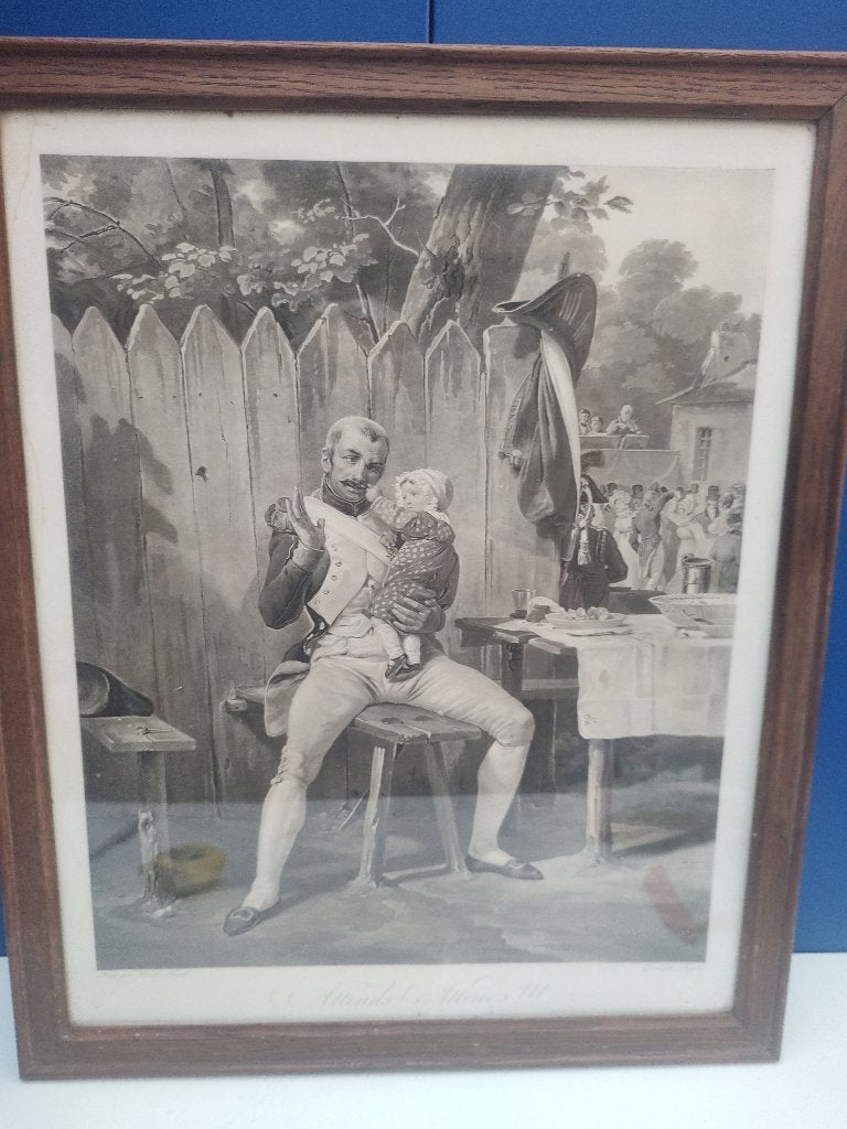 Romantische militaire gravure, Collections, Enlèvement