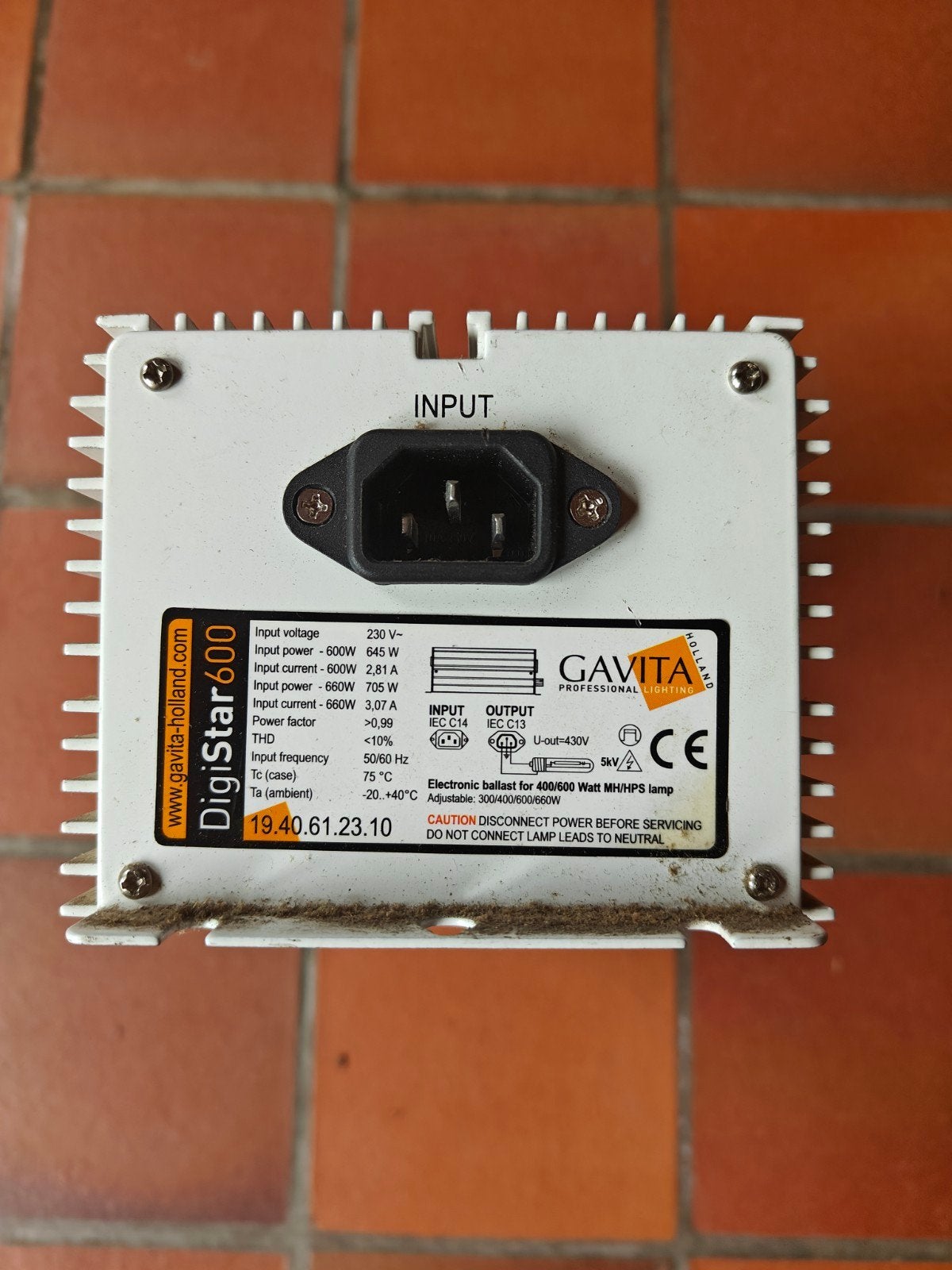gavita Digistar 600 Elektronische ballast, Ophalen of Verzenden