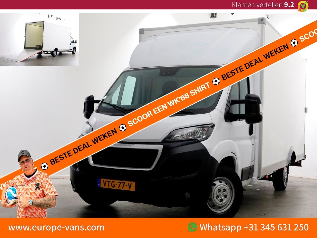 Peugeot Boxer 2.2 BlueHDi 165pk Durisotti Lowliner Bakwagen, Autos, Camionnettes & Utilitaires, Achat, Entreprise, 387 g/km, Blanc