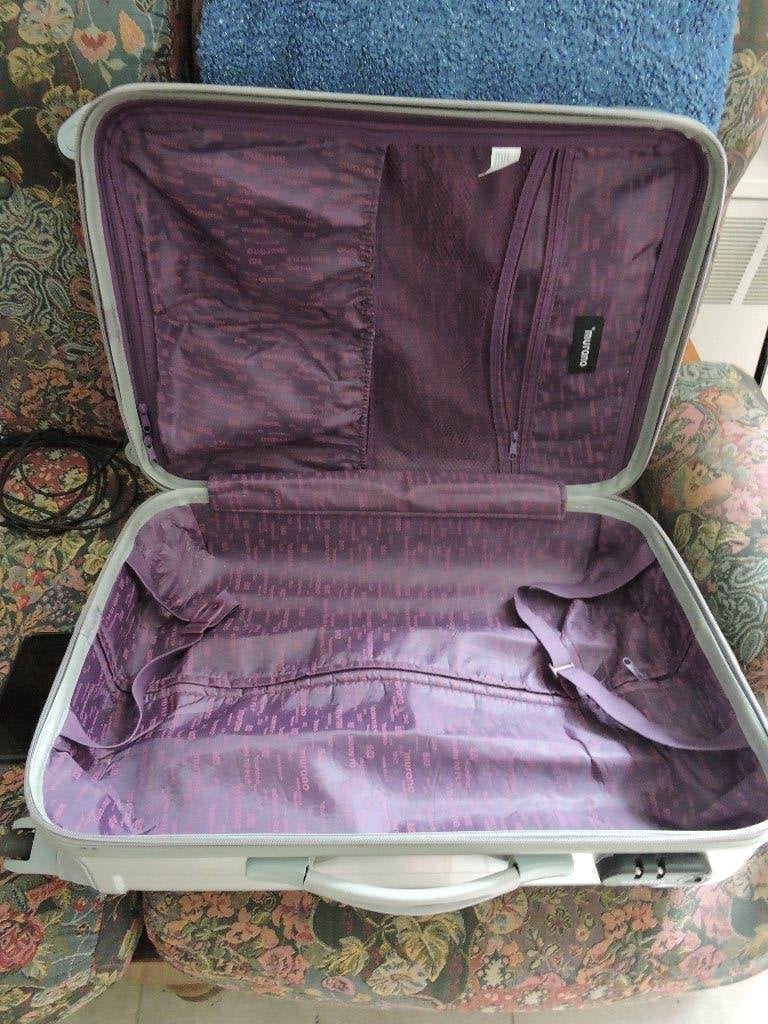 Valise métallique, Bijoux, Sacs & Beauté, Valises, Utilisé, Métal, 50 à 60 cm, 35 à 45 cm, Poignée extensible, Roulettes, Enlèvement