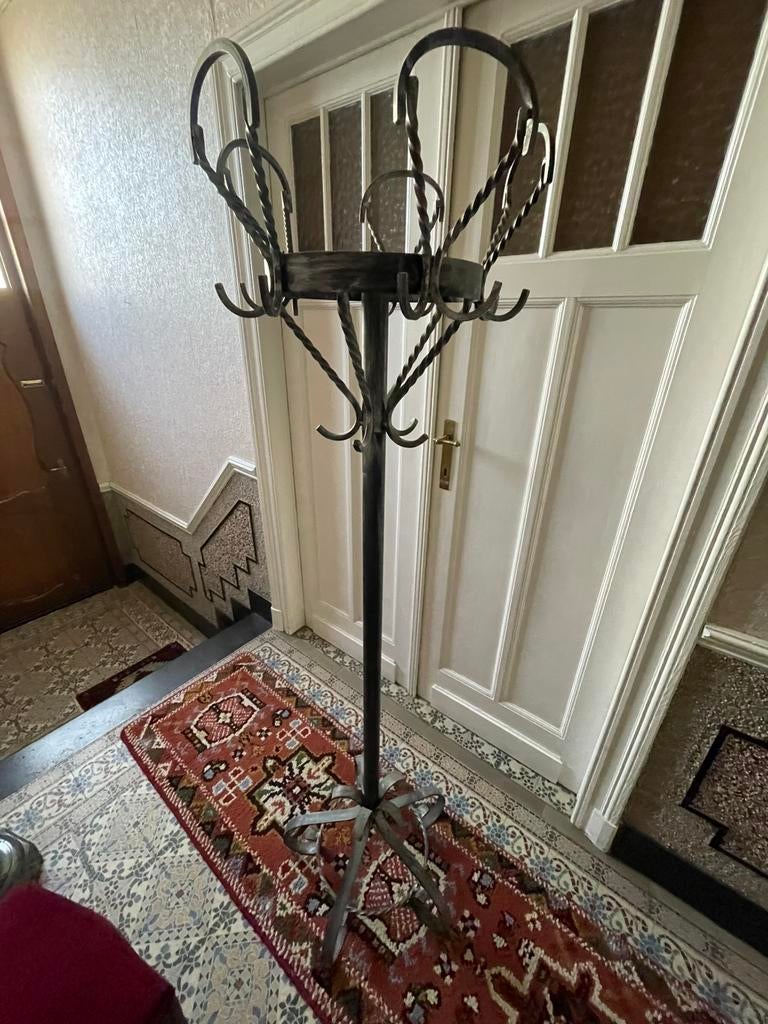 Smeedijzeren kapston, Huis en Inrichting, Woonaccessoires | Kapstokken, Ophalen, Gebruikt, Metaal, Staande kapstok