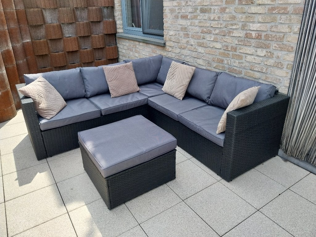 Tuinset, Jardin & Terrasse, Ensembles de jardin, Enlèvement, Comme neuf, 5 places, Salons de jardin