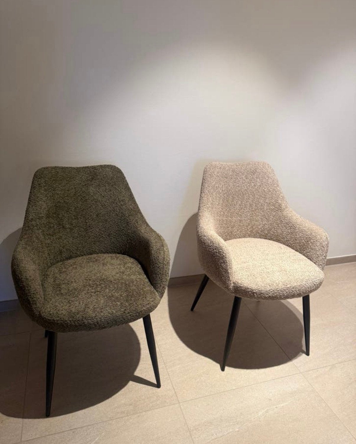 2 eetkamer stoelen GROEN €65, Enlèvement, Comme neuf