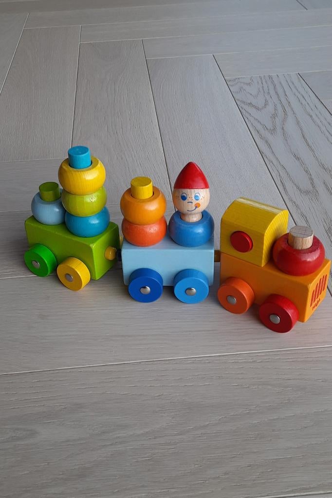 HABA houten trein (17-delig), Kinderen en Baby's, Ophalen, Zo goed als nieuw, Bouwen