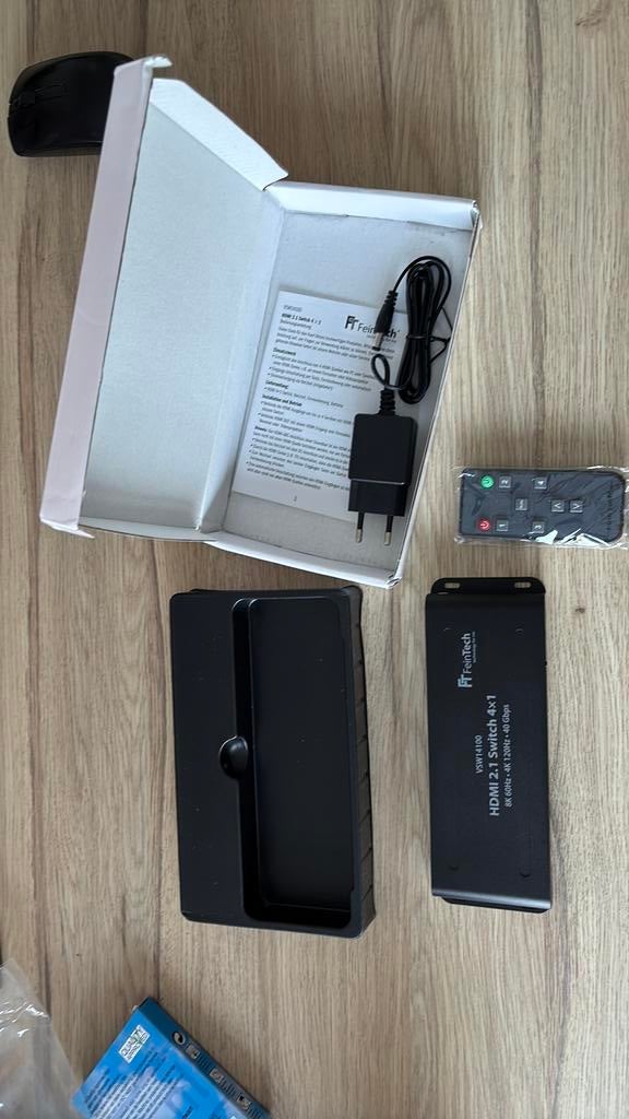 Feintech hdmi switch 4x1 vsw14100, Audio, Tv en Foto, Ophalen of Verzenden, Nieuw