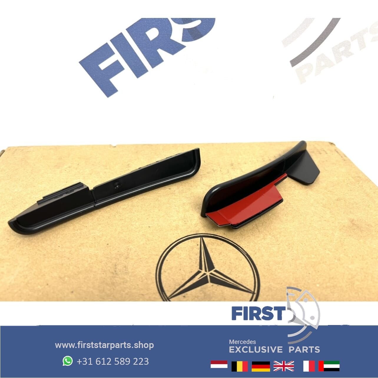 AMG WIELKAST AERO SPLITTER SET ACHTERSCHERM SPOILER L/R Merc, Arrière, Haillon arrière, Utilisé, -
