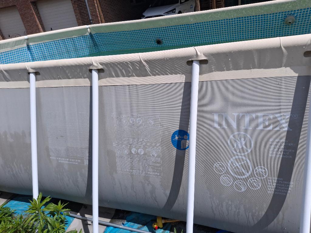 Intex groot zwembad 610x305x122, Jardin & Terrasse, Piscines, 300 cm ou plus, Enlèvement, Utilisé, Piscines hors sol