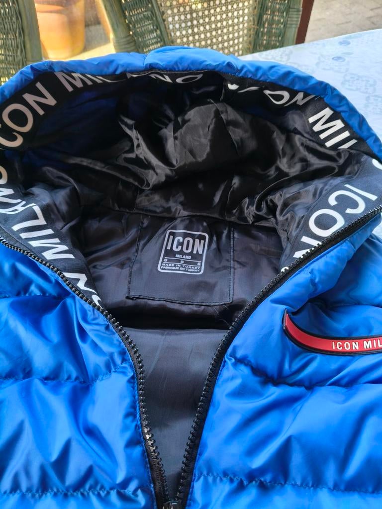 Icon Milano bodywarmer met kap.Maat S., Ophalen, Maat 46 (S) of kleiner, Blauw