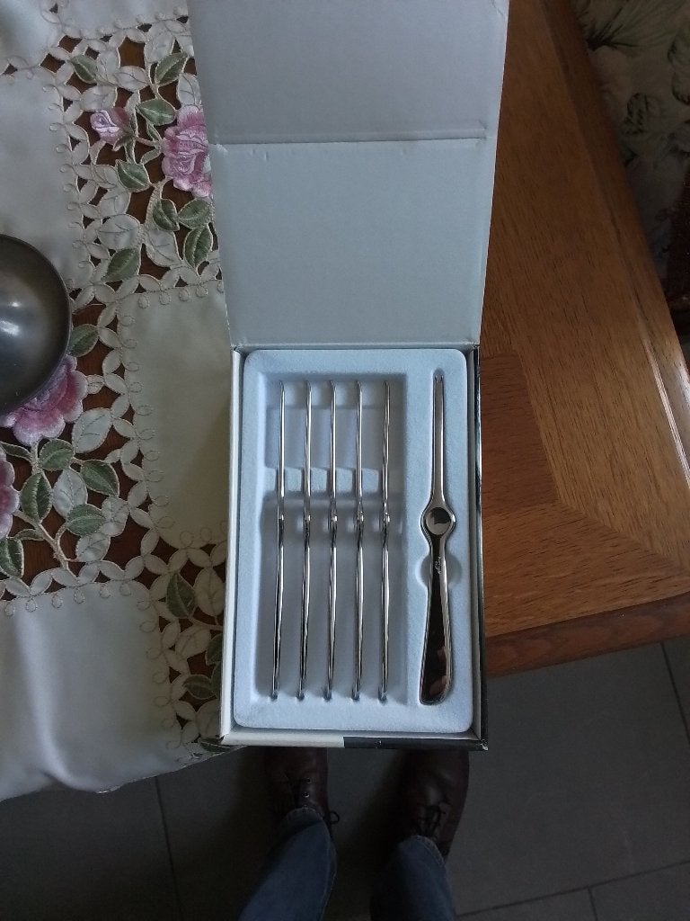 service en inox 18/10 pour crustacé pinti1929 série forgé., Antiquités & Art, Envoi