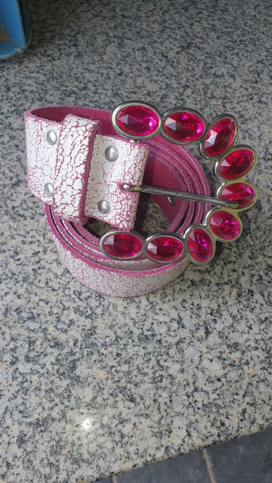 riem leder, Ophalen, Wit