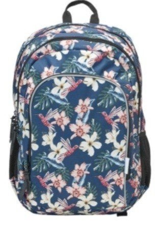 Sac à dos scolaire Kangourou motif Colibri et Fleurs", 50 cm ou plus, Enlèvement, Autres types, Bleu